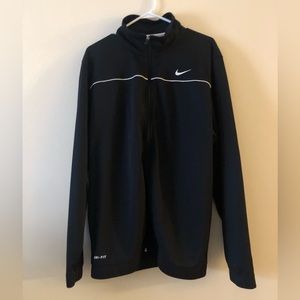 Men’s Nike Dri-Fit Mock Neck Zip-up ~ Black